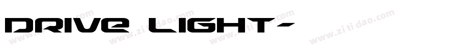 Drive Light字体转换